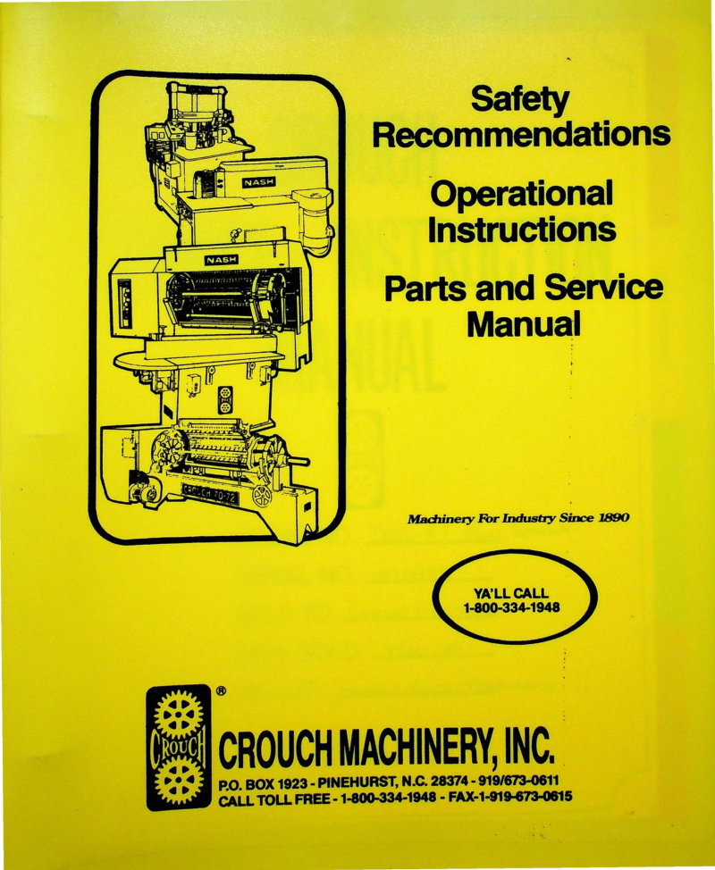 DSS-87 Pump Sander Service Manual