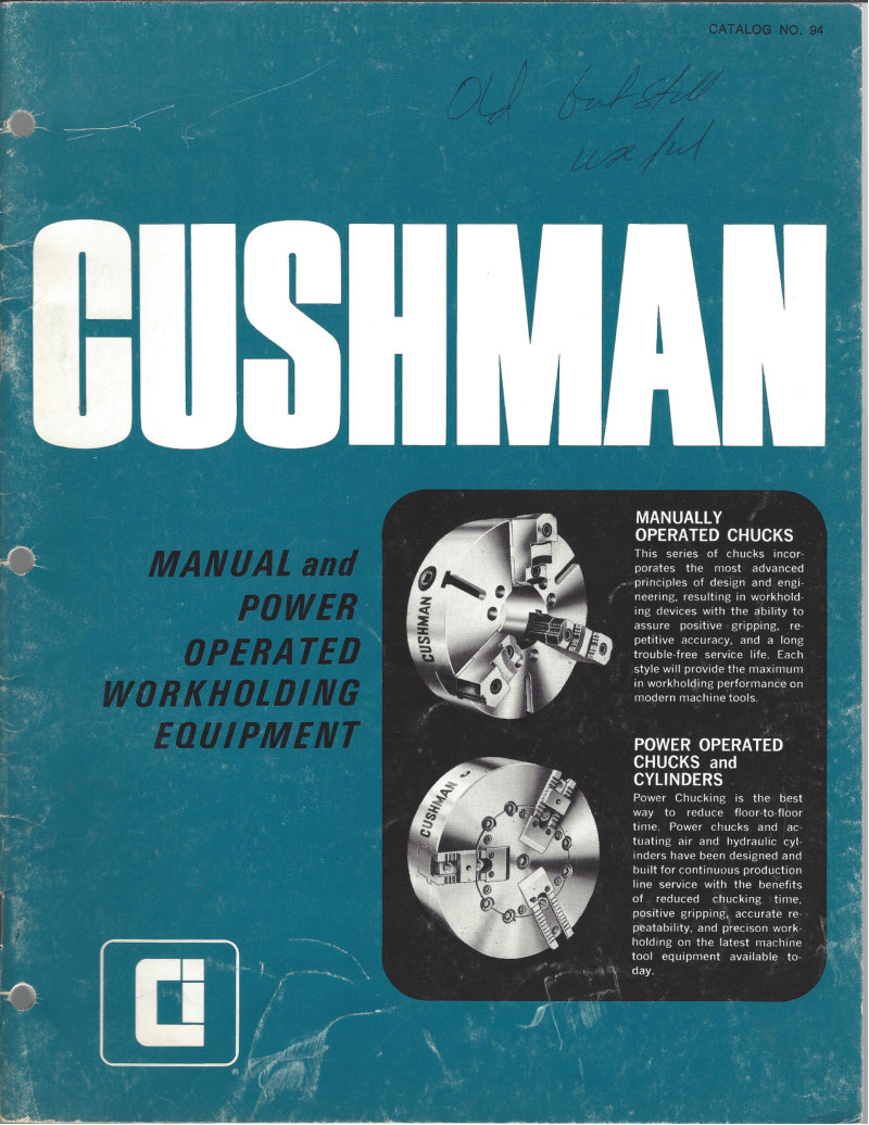 Cushman Workholding Equipment Catalog No. 94
