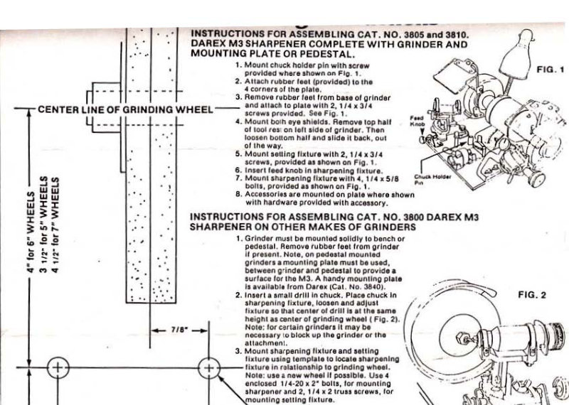 Darex M3 Sharpener Assembly Instructions