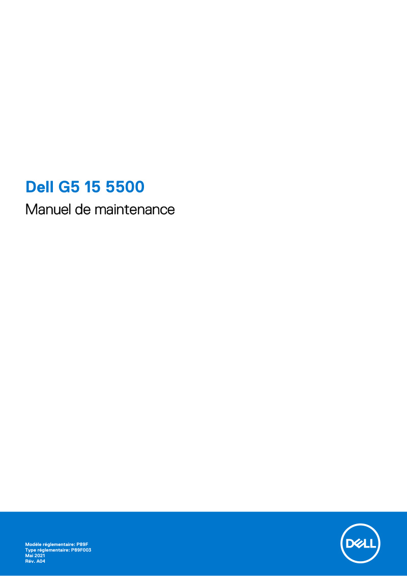 Dell G5 15 5500 Service Manual