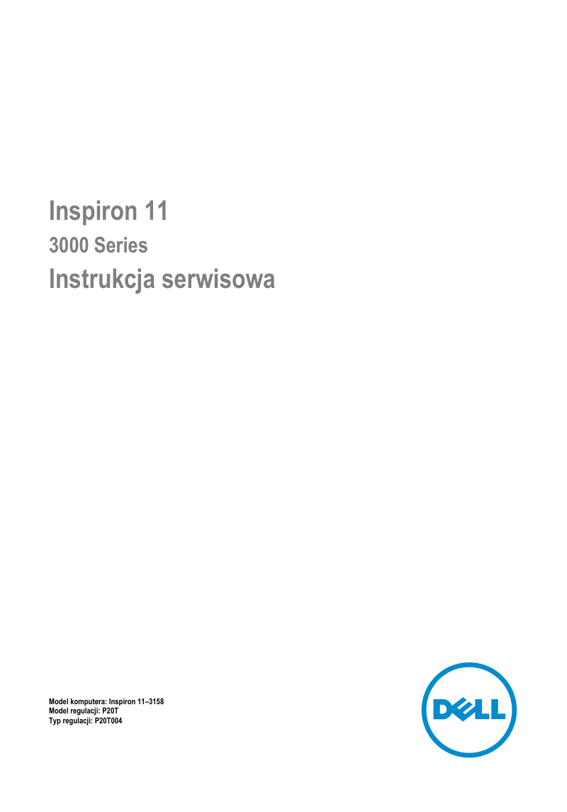 Dell Inspiron 11-3158 Service Manual