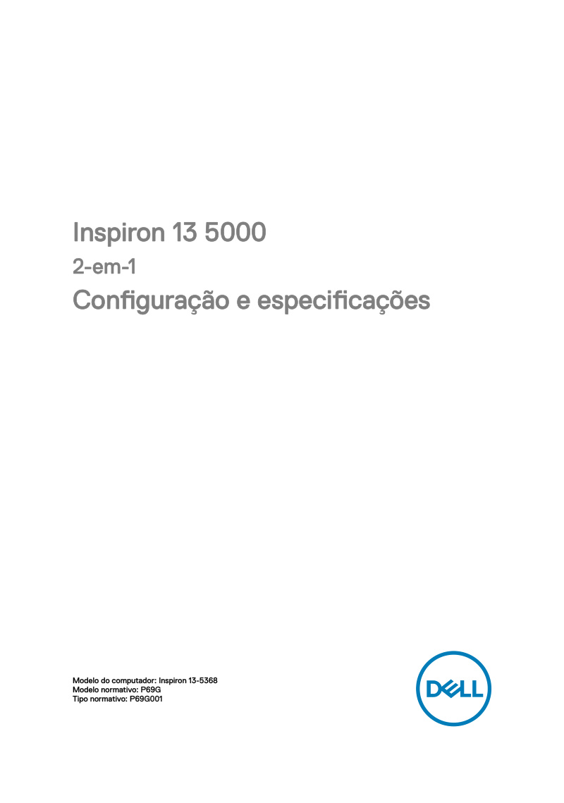 Dell Inspiron 13 5000 2-in-1 Configuration and Specifications