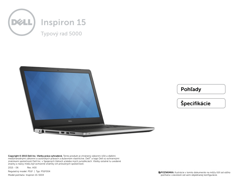 Dell Inspiron 15-5559 Quick Start Guide