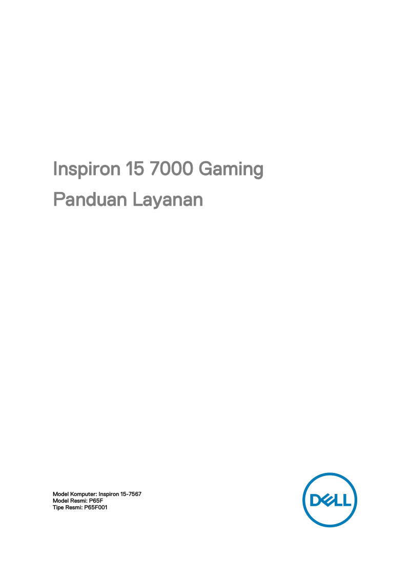 Inspiron 15 7000 Gaming Service Guide