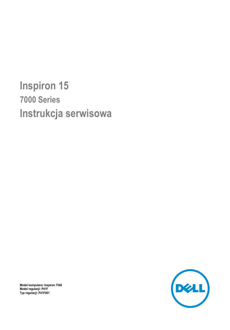 Dell Inspiron 15 7548 Service Manual