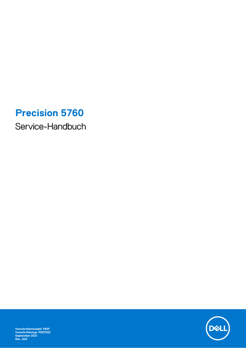 Dell Precision 5760 Service Manual