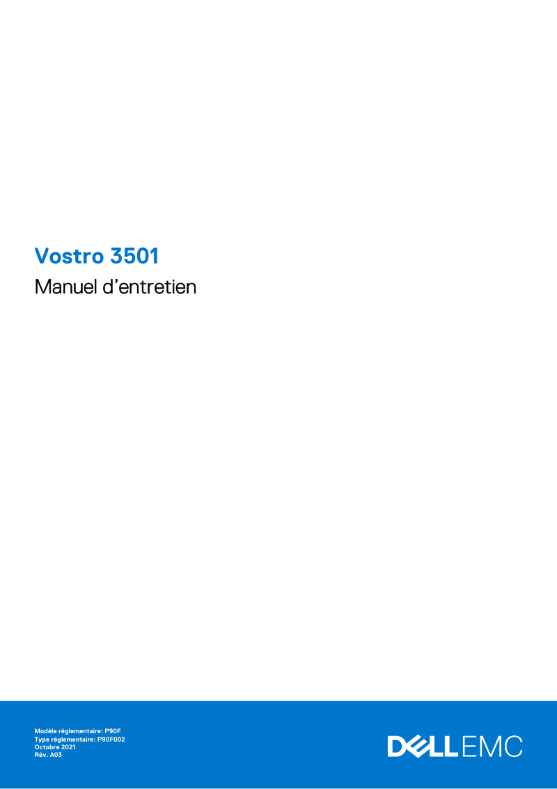 Dell Vostro 3501 Service and Maintenance Manual
