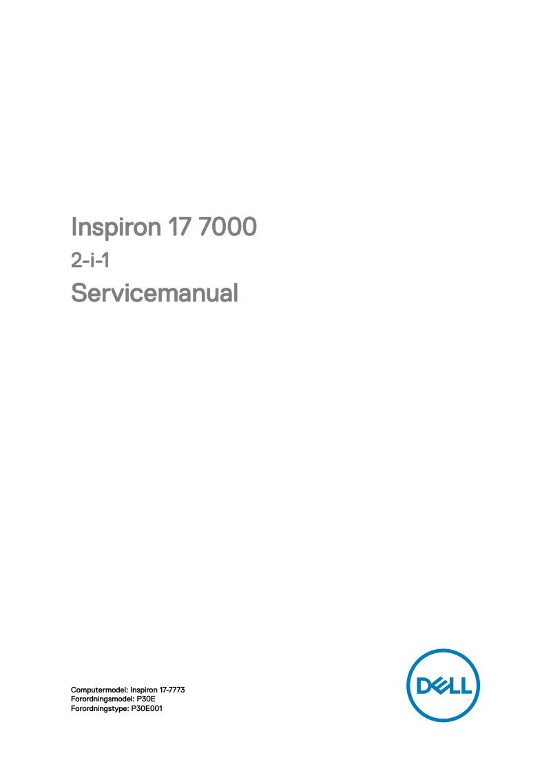 Inspiron 17 7000 2-in-1 Service Manual