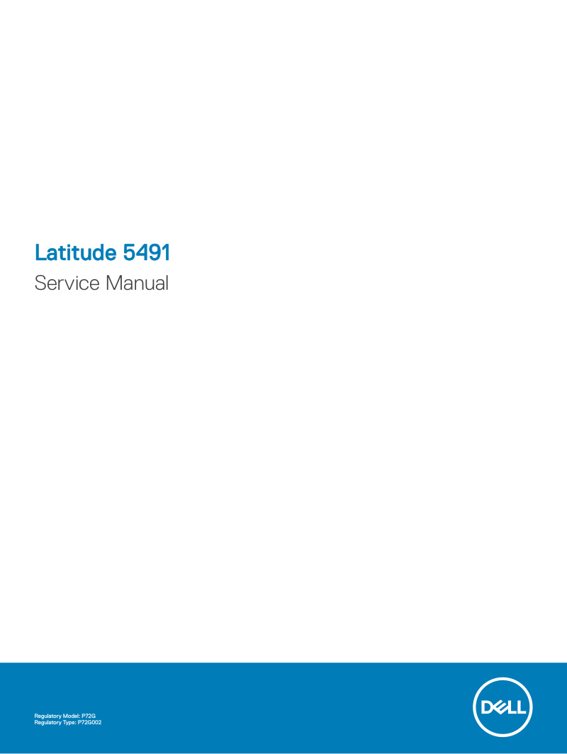 Latitude 5491 Service Manual