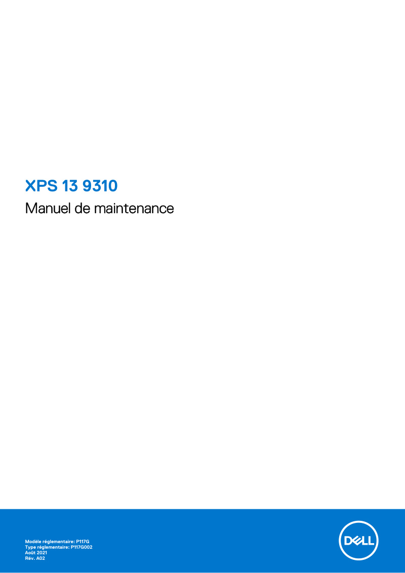 XPS 13 9310 Maintenance Manual