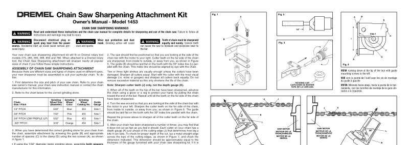 Model 1453 Chain Saw Sharpening Kit Owner's Manual