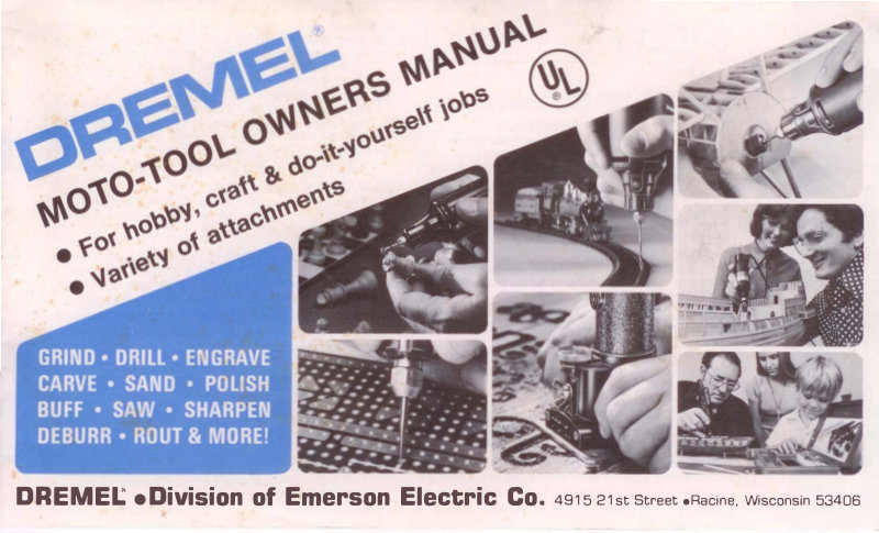 Dremel 245 Moto-Tool Owner's Manual
