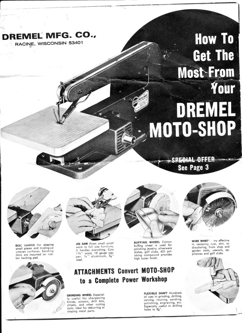 Dremel Moto-Shop Owner's Manual