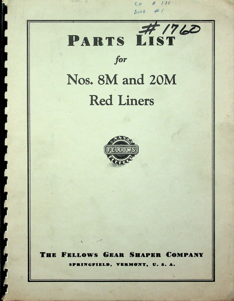 8M and 20M Red Liners Parts List