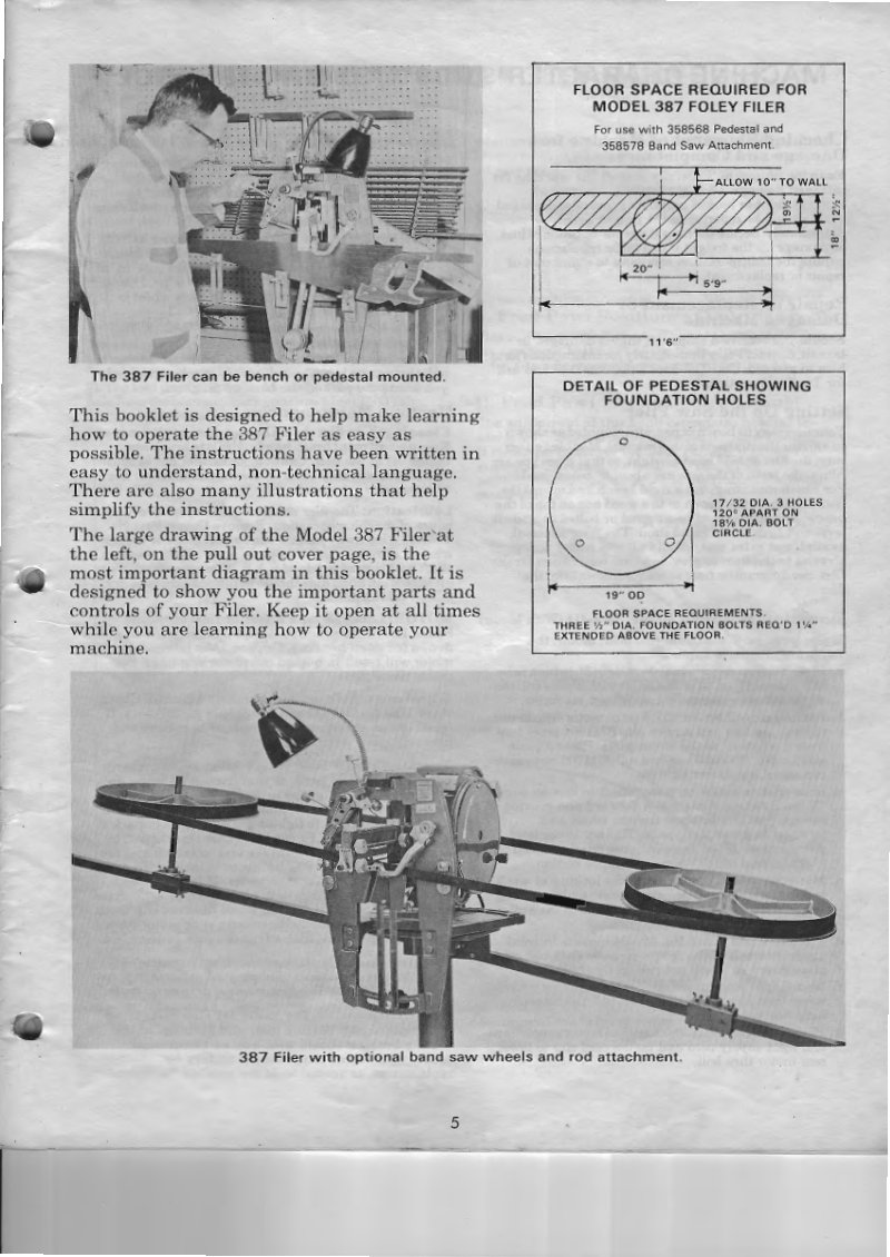 Model 387 Automatic Saw Filer Owner's Manual