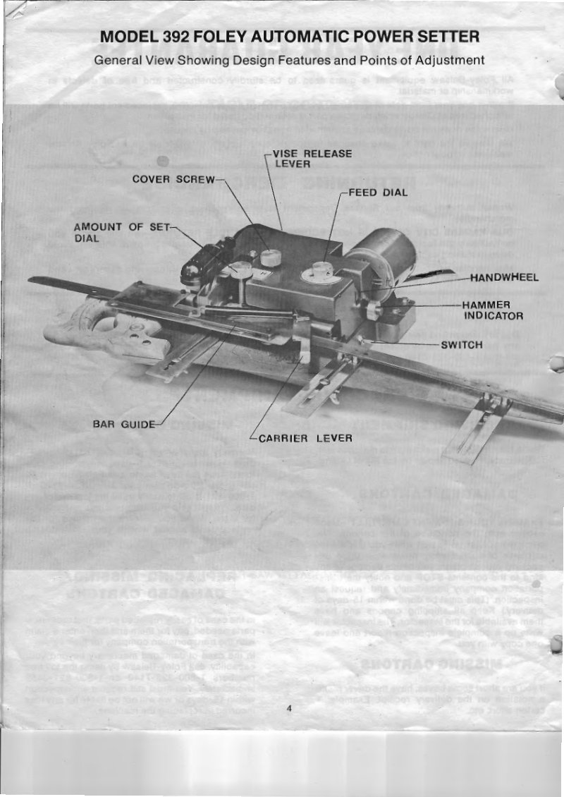 Model 392 Power Setter Owner's Manual