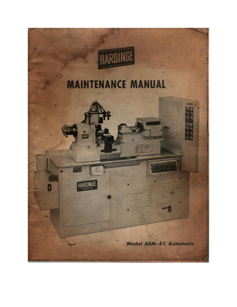 ASM-5C Automatic Screw Machine Service Manual
