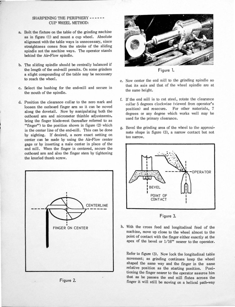 Air-Flo End-Mill Sharpening Fixtures Manual