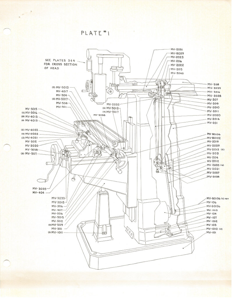 Heswick MV100 Milling Machine Service Manual