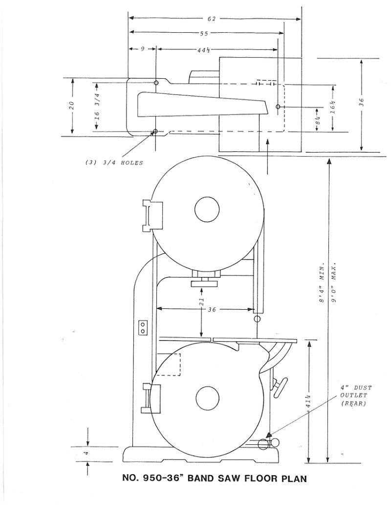 Model 950 Band Saw Service Manual