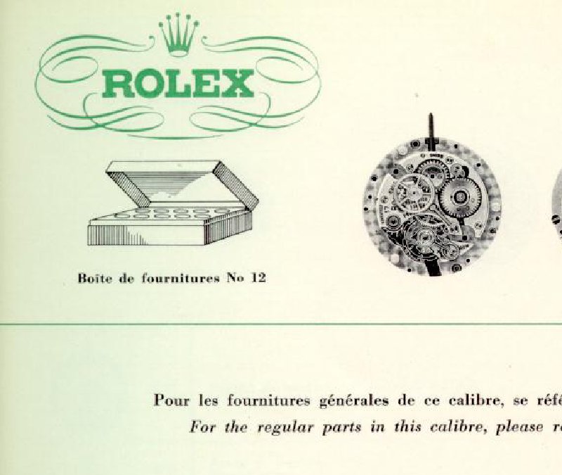 Rolex Caliber 530 Selfwinding Sweep-Second Special Parts