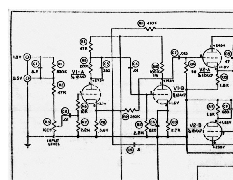 Scott Type 250 Laboratory Power Amplifier Schematic